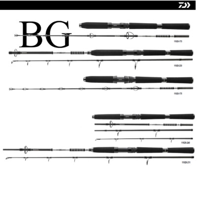 Daiwa BG Offshore Rute Meeresrute alles Modelle zur Auswahl auch Travel TOP