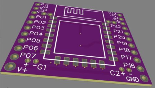 ESP32-C2 12S 4MB | BLE | WiFi | Modul(e) mit/with PCB Breakout Board All(e) IO's - Bild 6 von 6