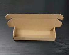Lot of 10 Brown Corrugated Shipping Mailer Box 8.25"x2.35"x1.35"(21x6x3.5 cm)