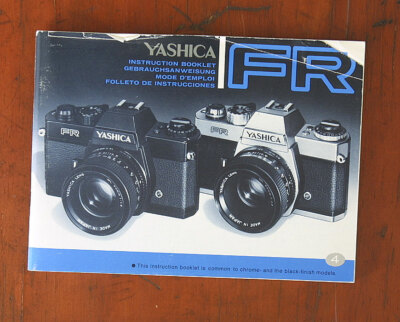 YASHICA FR INSTRUCTION BOOK/56169 | eBay