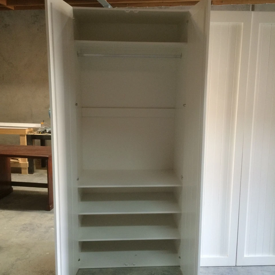 "Alpine" 3pc Wardrobe/Wall Unit Bedroom Furniture Hanging Robe Pine Timber   - image 3 of 4