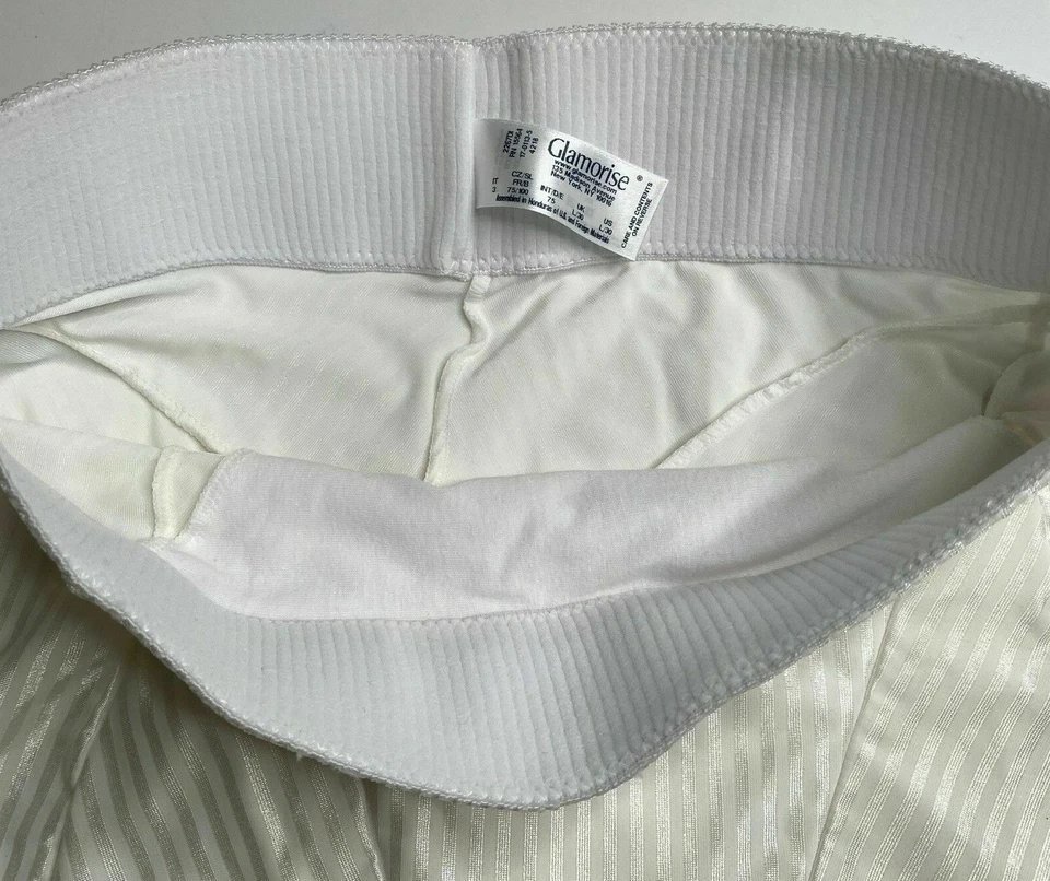 Faja braguita Glamorise L/30 vintage blanca estilo 4218 nueva sin etiquetas Foto 3 de 4