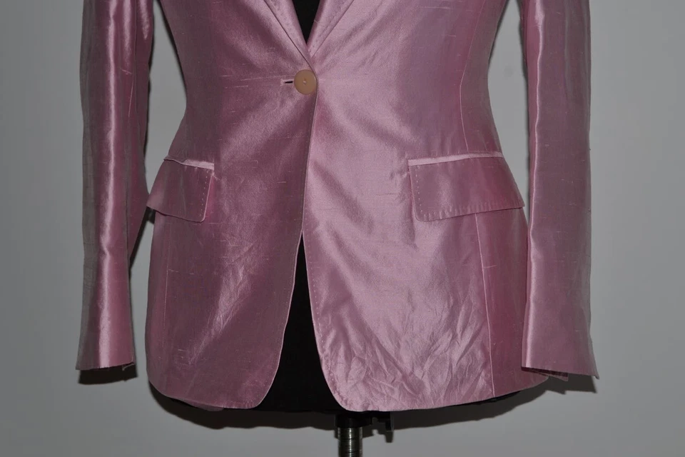 Blazer mujer Max Mara de un botón 100 % seda Foto 3 de 4