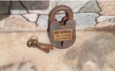 4'' Vorhängeschloss San Quentin Death Row California Gusseisen Türschloss 2 Sc...