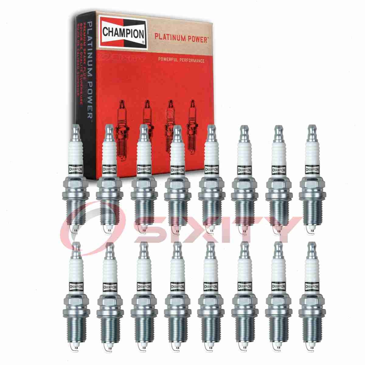 16 pc Champion Platinum Spark Plugs for 2001-2002 Mercedes-Benz S55 AMG we