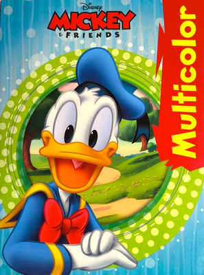 Malbuch Disney Mickey & Friends DIN A4 Multicolor 32 farbige Bilder Kinder