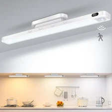 3W Motion Sensor Magnetic Light Bar, Eye-Care Rechargeable Closet Light with ...