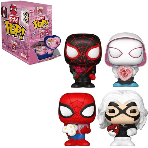 Funko Bitty Pop! Spider-Man Valentines Version mini Vinyl Figures *Choose One*