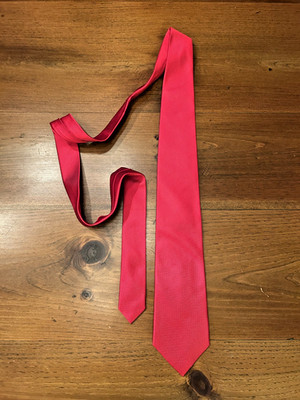 Paul Frederick 100% Silk Tie Men's Red