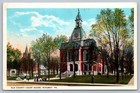 Postcard Ridgway PA, Elk County Court House