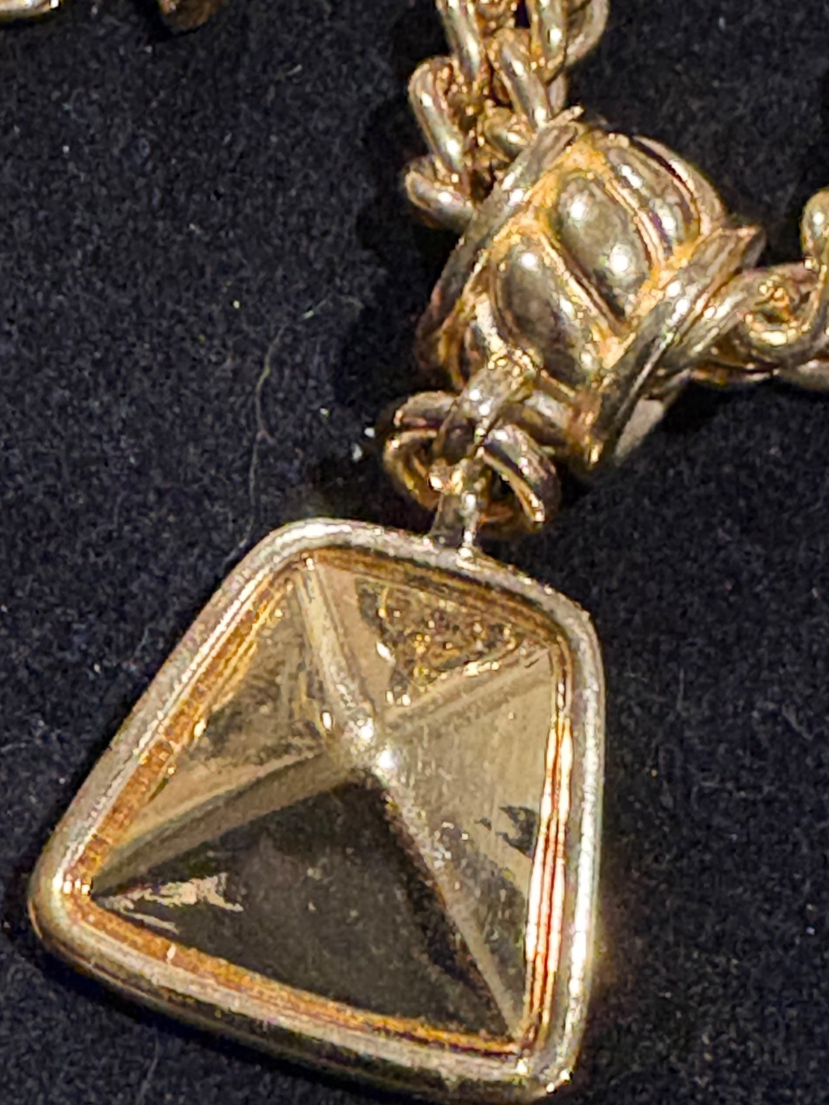 GIVENCHY DOUBLE STRANDED HEAVY GOLD PLATE STATMEN… - image 2