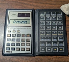 Vintage 1984 Casio FX-451M Solar Power Scientific Calculator TESTED WORKS 