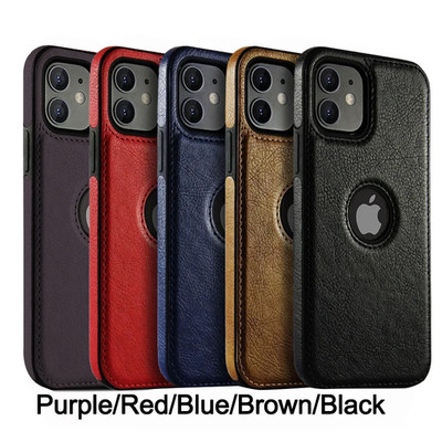 Shockproof Leather Case For iPhone 17 16e 15 14 Plus 13 12 11 Pro XR Max 7 8 SE