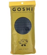GOSHI Exfoliating Shower Towel 1 Count (Pack of 1) Grey