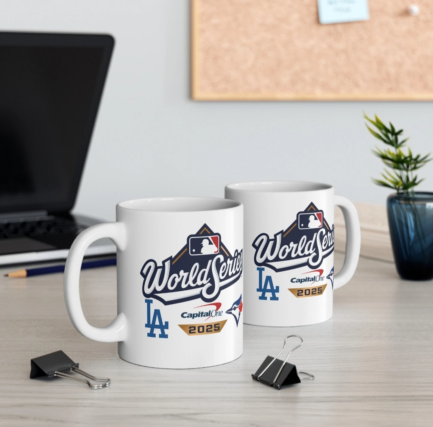 2025 World Series Coffee Mug Dodgers Blue Jays Kitchen & Dining