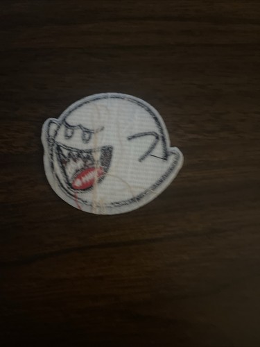 Boo Personaje Super Mario Juego Serie Bordado Hierro En Parche 2.5" x 2" - Imagen 2 de 3