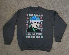 The Official Ugly Christmas Sweater/ Sweatshirt, Santa Mike, Size Large Crewneck