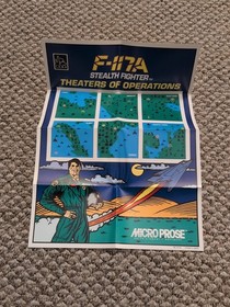 F-117A Stealth Fighter Nintendo NES Poster Map Insert Microphone Authentic