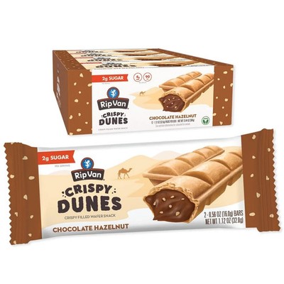 Crispy Dunes Vegan Chocolate Hazelnut Wafer Sticks   Low-Calorie Keto Snack w...