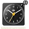 Classic Travel Analogue Alarm Clock with Snooze and Light