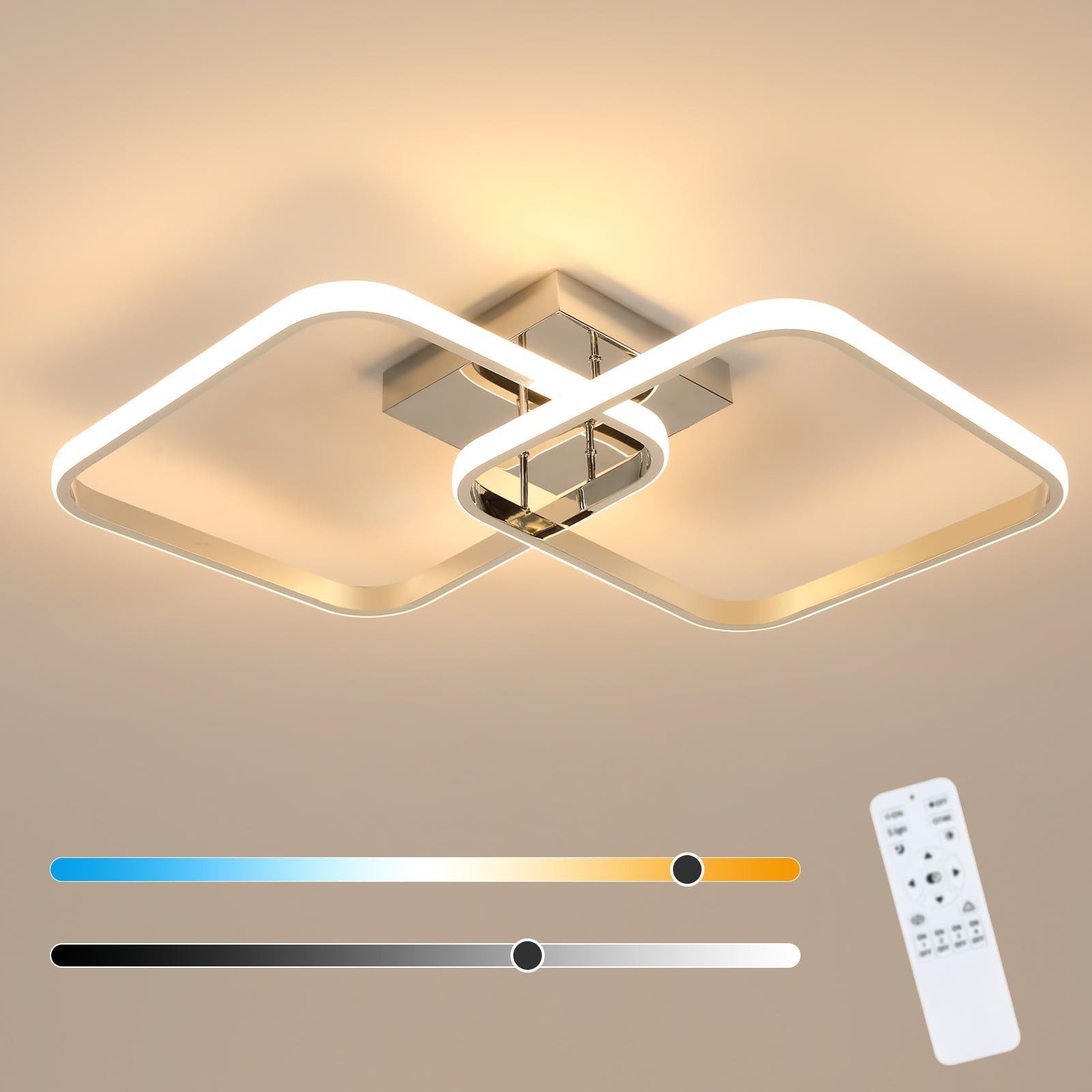 Plafoniera LED Soffitto 50W 5625LM Dimmerabile - Lampadario Design Moderno