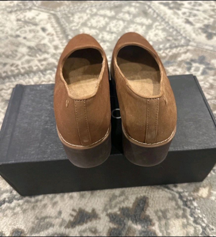 VIONIC Willa Wedge Toffee Gamuza Mujer’s 10M Foto 2 de 4