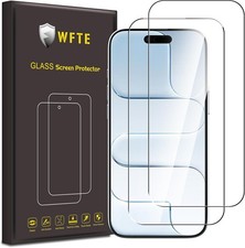 WFTE 2-Pack for iPhone Air 6.5-inch Screen Protector Tempered Glass - 9H