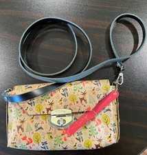 ๐ Jon Wye Woodland Friends Leather Clutch Crossbody Bag NWT Made in USA