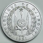 1991 Djibouti 5 Francs KM# 22 Uncirculated Condition — photo 2