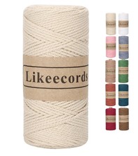 100 Cotton Crochet Bag Cord 2mm 170m Macrame Cord 2mm Crochet Thread Macrame...