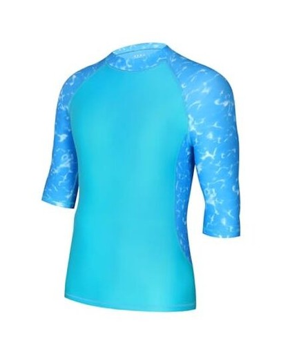Men's Rash Guard Short Sleeve, UPF 50+ Swim Shirts for Men, SPF Sun Protection