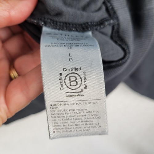 Athleta Sundown Sweatshirt 2.0 Womens Large Blue - Picture 4 of 8