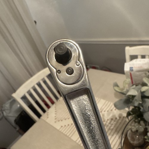 Snap-On MV71 - Chrome, 1/4" Drive, Flat Handled, Ratchet-USA-NICE-VINTAGE- - Picture 2 of 13