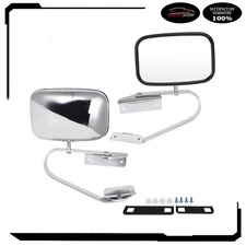 Left+Right Manual Side View Mirrors Pair New For Ford F150-F350 Truck Pickup