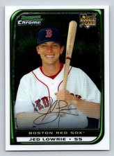 2008 Bowman Chrome #193 Jed Lowrie (RC) (ref 198869)