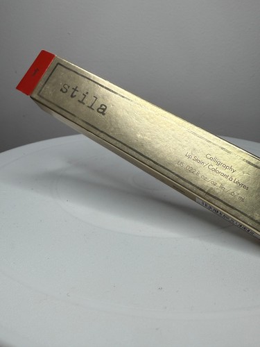 STILA Calligraphy Lip Stain (HEDY / RED) .022 fl oz LONG LASTING FULL SIZED NIB - Picture 6 of 8