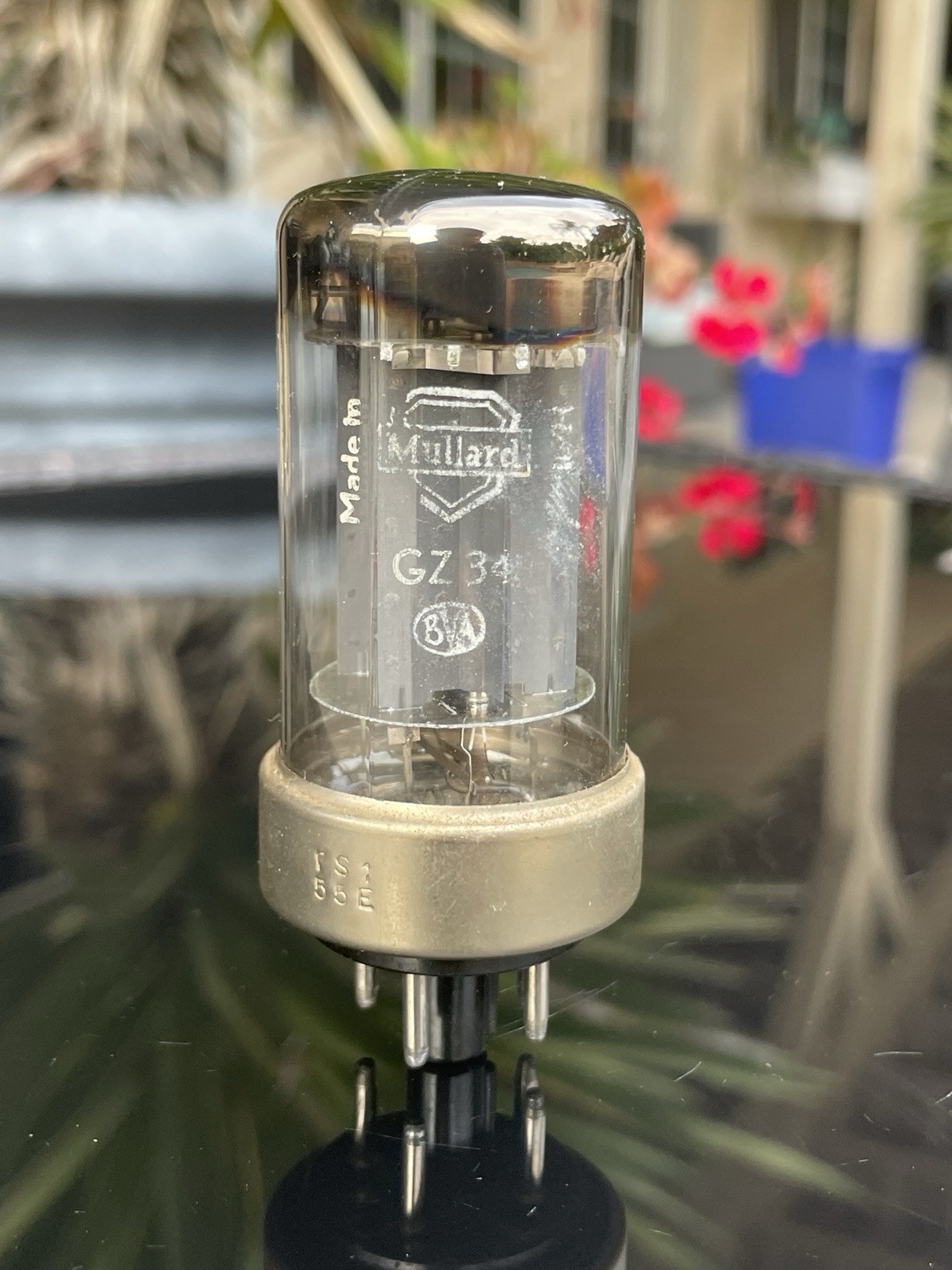 Mullard BVA 5AR4 GZ34 Metal Base RS1 55E Holland Vacuum Tube TV7 TESTED Strong