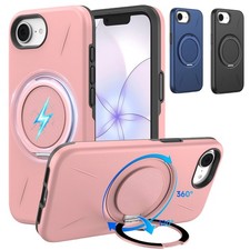 Magnetic Phone Case for iPhone 17e/16e with Kickstand, Optional Screen Protector