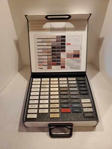 Corian Design Quartz Color Portfolio Swatch Sample Box 2018