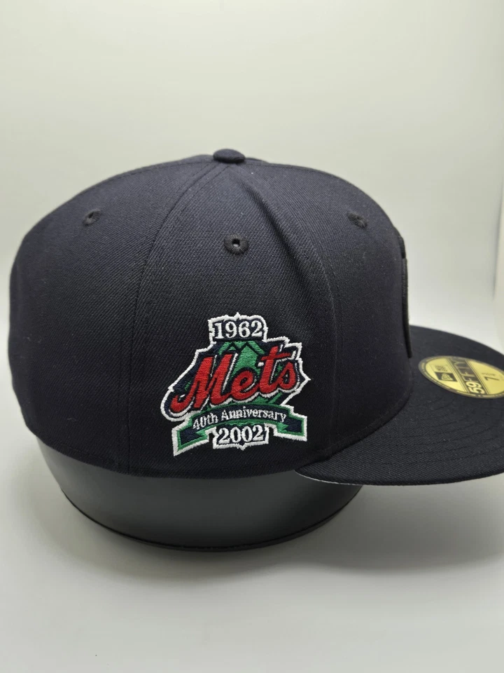 Chapéu ajustável New York Mets 40º aniversário aba cinza New Era - Imagem 2 de 4