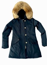 WOOLRICH LUXURY DONNA CAPPOTTO INVERNO BLU SCURO XS
