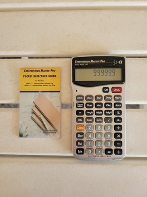 Calculated Industries Construction Math Master Pro 4065 v3.1  Calculator Tested 