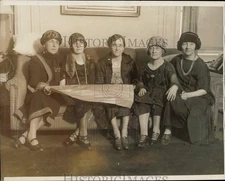 1925 Press Photo Women attended luncheon in Ritz-Carlton Hotel, NYC - kfa25768