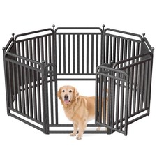 32 Inch Dog Playpen Outdoor, 8 Panels Puppy Playpen Heavy Duty Dog Play Pen I...