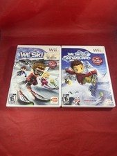 We Ski Wii Game Lot: We Ski & We Ski & Snowboard w/ Manual (2 Games)