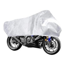 Motorcycle Half Cover, Outdoor Waterproof XL Motorcycle Cover, Fix with Silver