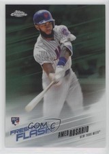 2018 Topps Chrome Freshman Flash Green Refractor /99 Amed Rosario #9 4f5