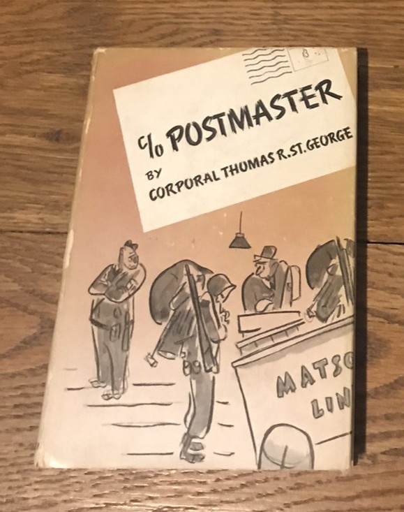 Vintage 1943 Military Humor and Comics C/O Postmaster Book by Thomas St. George