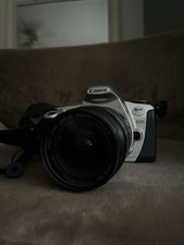 Canon Rebel 2000 Film Camera Silver Black with Canon Strap