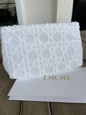 New DIOR Beauty Exclusive Makeup Bag, Travel Pouch White 8  x4.5  x3  